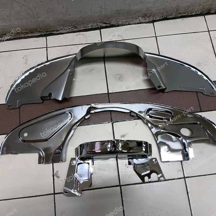 dek mesin 3potong chrome vw kodok