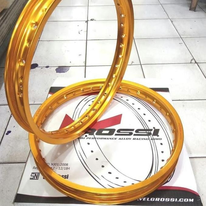 PAKETAN VELG V ROSSI MASTER SERIES UKURAN 160/160 RING 17 GOLD