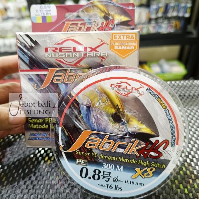 Pe Jabrik 0.8 300m Relix Nusantara - Tali Pancing