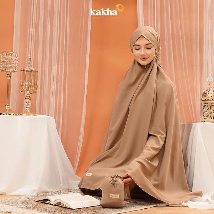 Kakha - Mukena Travel  Basic Earthtone / Mukenah  Travel / Mukena Parasut Korea / Mukena Silk / Muke