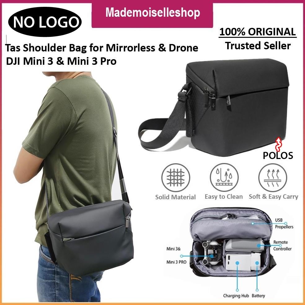 No Brand Tas Drone Mini SE - Mini 2 - Mini 3 - Mini 3 Pro Shoulder Bag S21 - Tas Kamera Multifungsi 