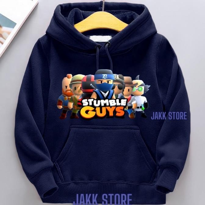 Heatshrin Hoodie Anak Laki Laki Stumble Guys Keren/Switer Anak Laki Laki Perempuan Umur 2 3 4 5 6 7 