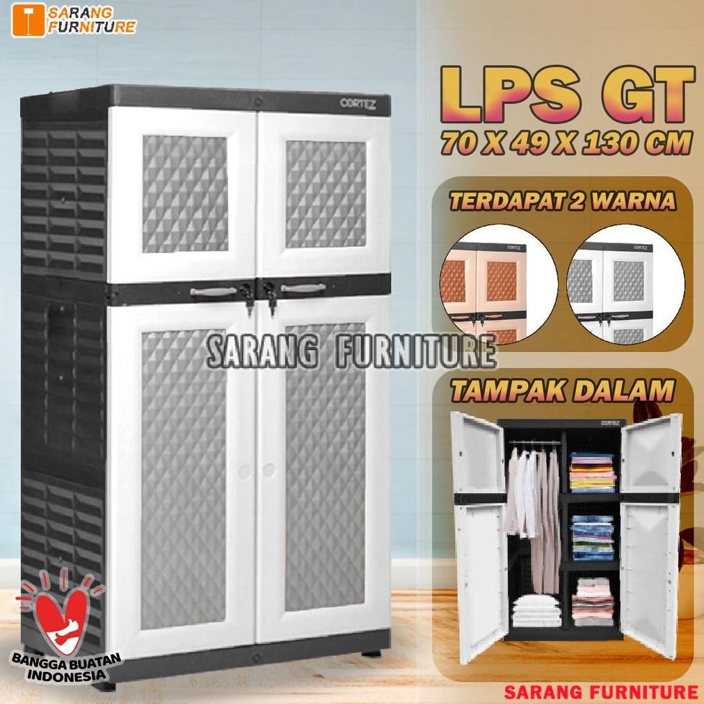 LEMARI PAKAIAN PLASTIK TABITHA CORTEZ GANTUNGAN KUNCI LPS GT TABITHA ORIGINAL LEMARI PLASTIK CORTEZ