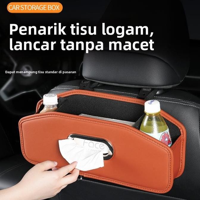Tempat Tisu Mobil Premium Organizer Multifungsi untuk Armrest Kotak Penyimpanan Tempat Penyimpanan M