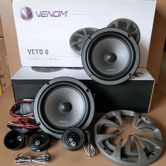 Split Venom Veto 6 Inch Venom Ellemento Veto 6 Original Venom Speaker Audio Mobil Venom