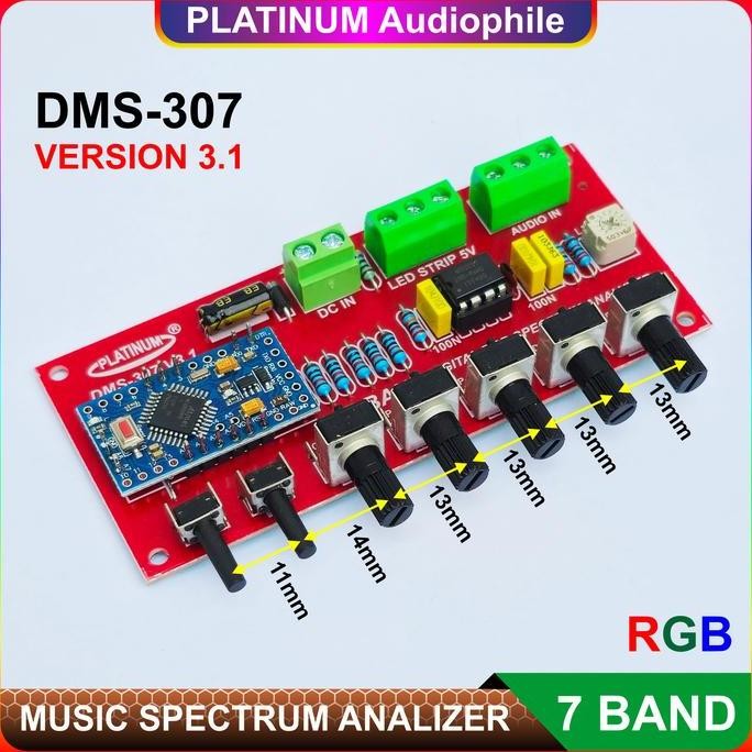 Spectrum Analyzer Modul Dms-307 V3 7 Band Music Analyzer