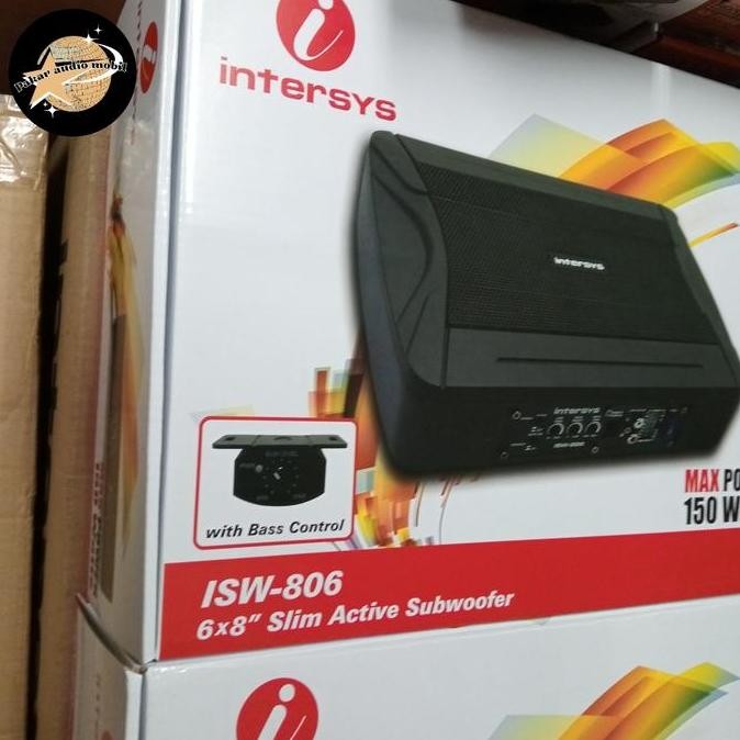 Subwoofer Aktif Kolong Jok Intersys Iws-806 /  Intersys Isw 806 Subwoofer Kolong Jok Aktif Underseat