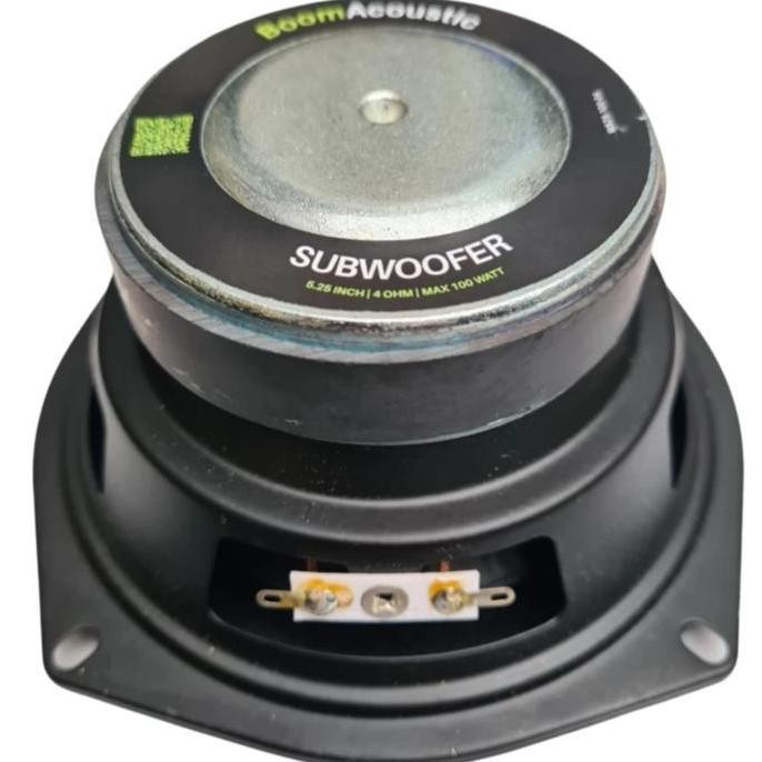 Hifi Subwoofer Bass Karet Besar 5.25 Inch U/ Mobil Speaker Aktif