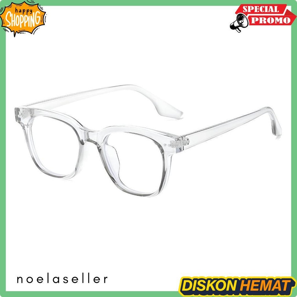 Diskon Up To 70% Kacamata Bening Transparan Tebal Uv Protection Model Vincent Rompies Unisex Fashion
