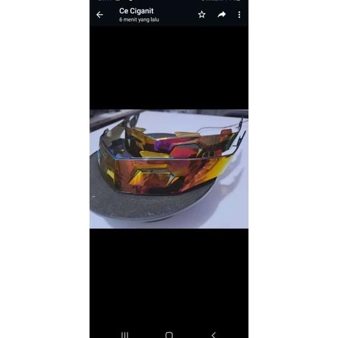 Ready Spoiler Helm Kyt Ttc Policarbonat Iridium/ Spoiler Helm Kyt Ttc / Spoiler Ttc Dana Pelajar Spo
