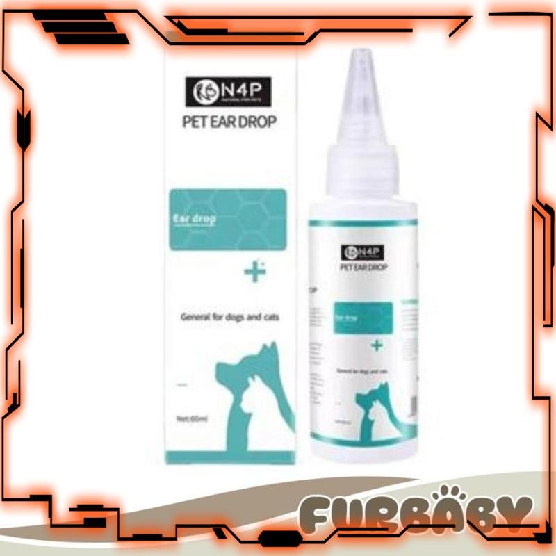 Terbaik N4P Ear Drop Dog Cat | Obat Tetes Telinga Kucing Anjing Ear Mites Kutu dan Infeksi Telinga H