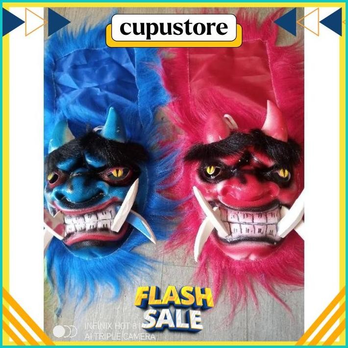 BIG SALE Buta Gedrug/Topeng Gedrug Mulut Bergerak/Topeng Buto Gedrug