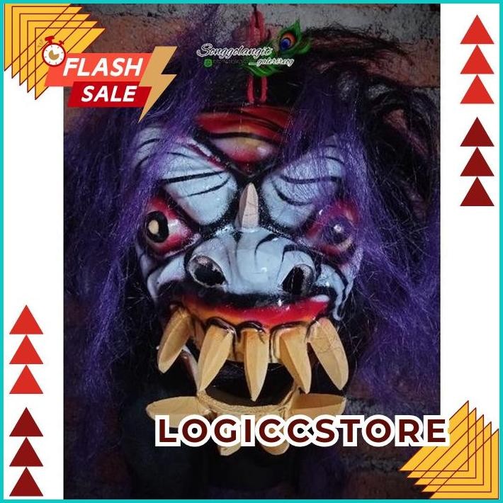 COD GEDRUKAN TOPENG MOSTER GEDRUK /TOPENG SPON MAINAN GIGI KAYU SERAM /TOPENG GERDUK