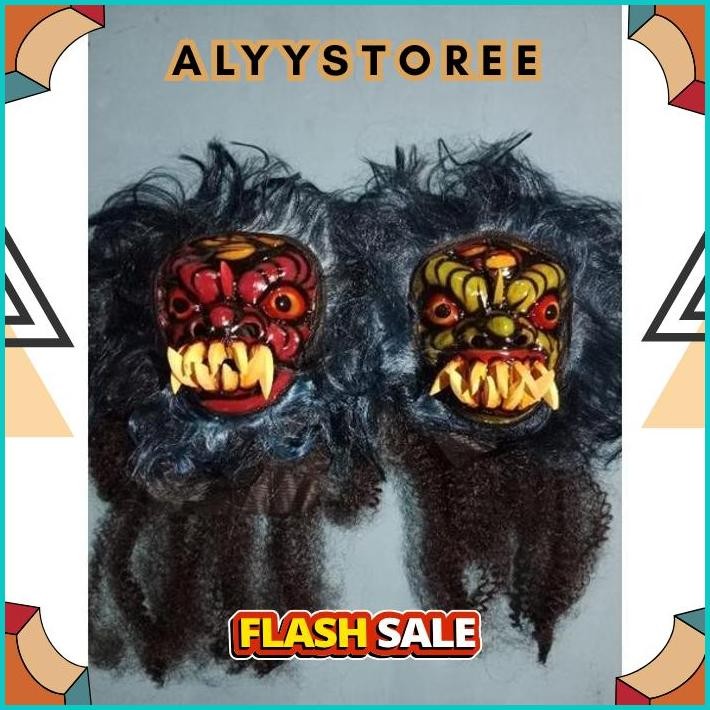 MURAH GEDRUKAN TOPENG MOSTER GEDRUK /TOPENG SPON MAINAN GIGI KAYU SERAM /TOPENG GERDUK