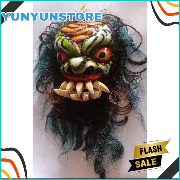 PROMO Topeng Buto Gedruk Mainan Anak Seram Asli Kayu