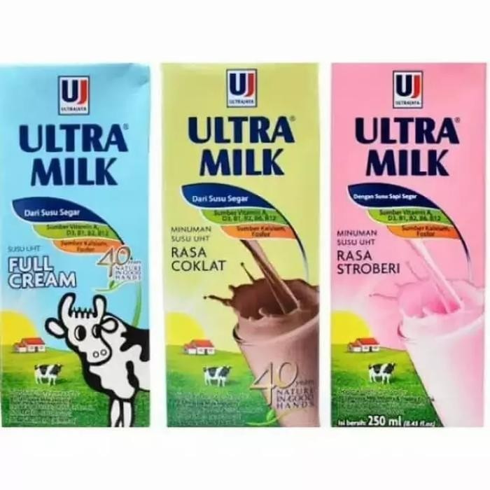 Ultra Milk Susu Uht 250Ml 1 Dus 24Pcs