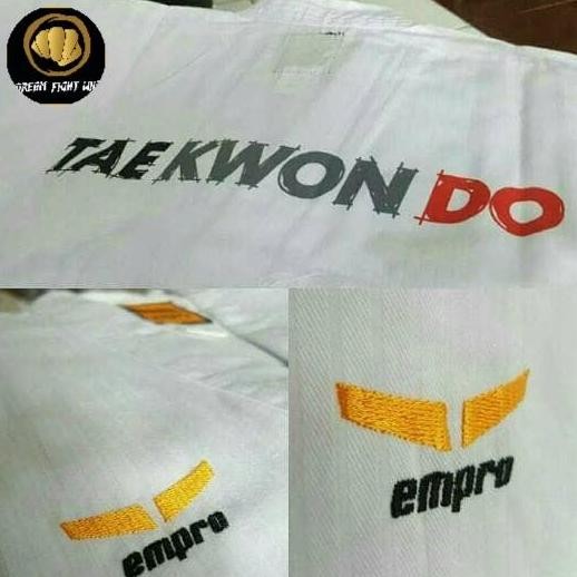 Dobok pemula empro kerah putih taekwondo