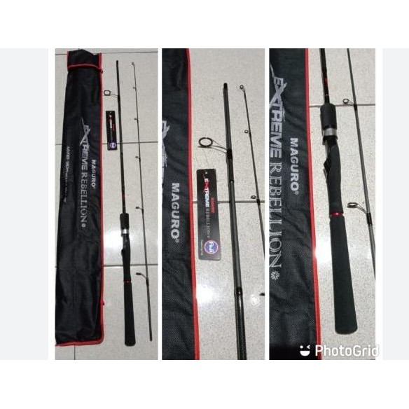 Joran Pancing Maguro EXTREME REBELLION 150 -180 CM Ring fuji Carbon Solid