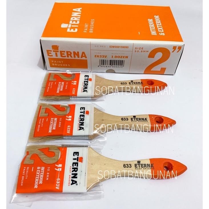 GROSIR KUAS CAT ETERNA 2 / KUAS ETERNA 2 HARGA PER DOZEN 12PCS