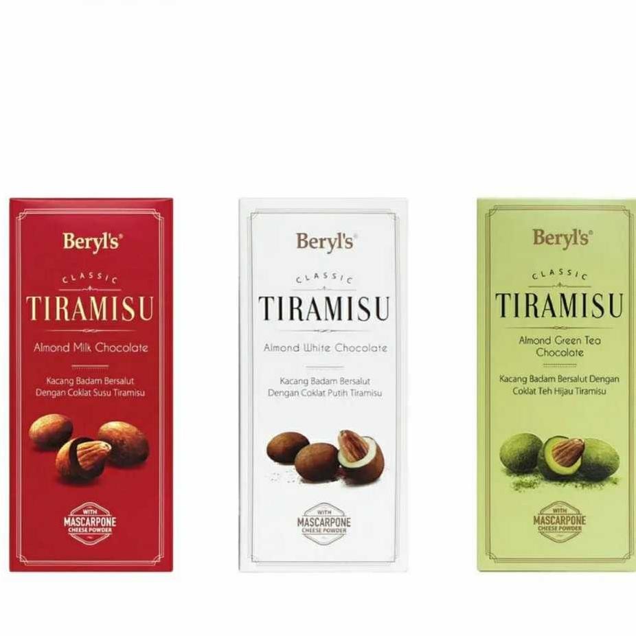 Coklat Beryls Beryls Tiramisu Almond Box Kotak 200Gram Cokelat Malaysia