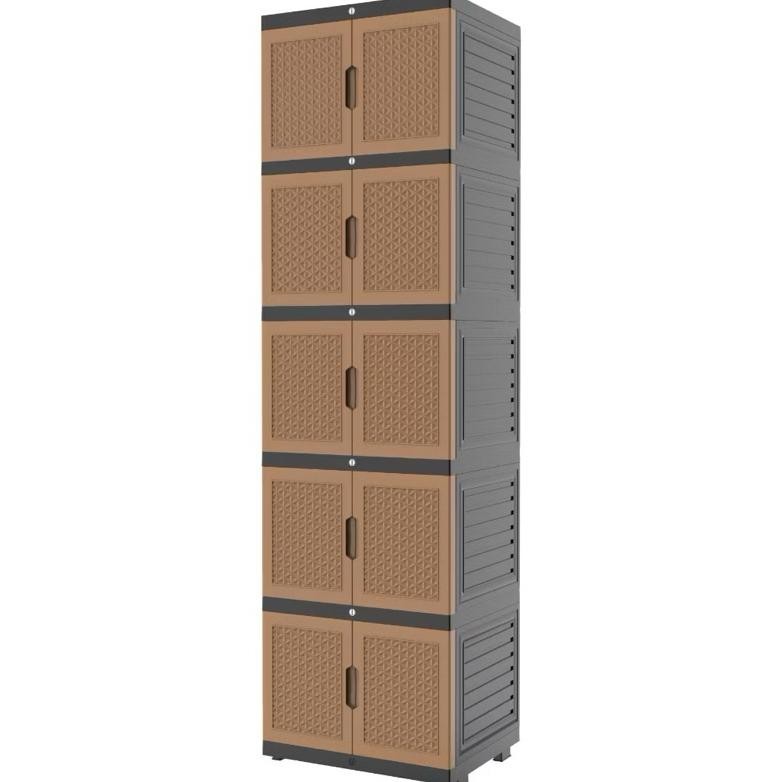 PROMO LEMARI PAKAIAN MINI CABINET NANDOS NAIBA LEMARI PAKAIAN MINI SUSUN FULL RAK