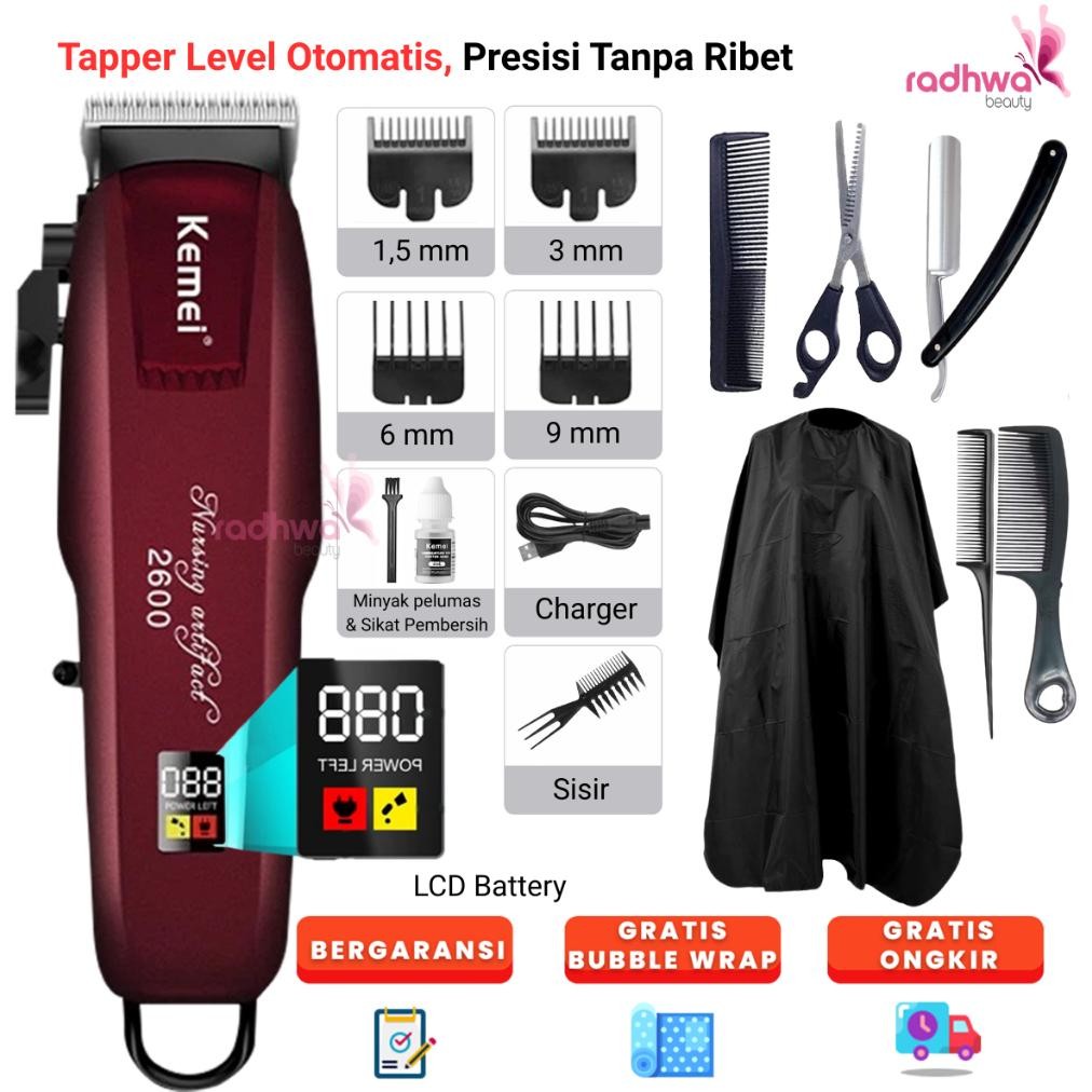 Kemei PG2600 Alat Mesin Cukur Rambut Elektrik KM-PG2600 Original / Alat Pencukur Rambut Barbershop