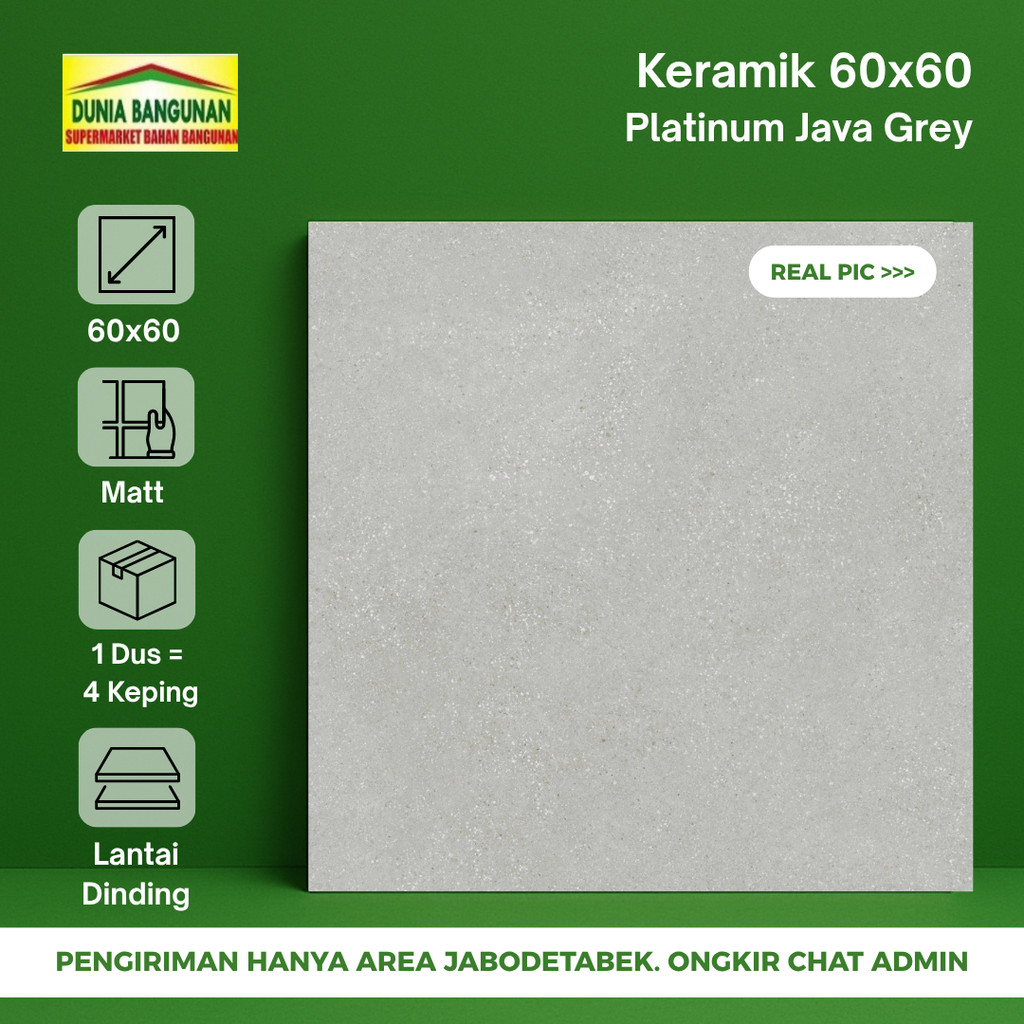 Keramik 60x60 Lantai Platinum Java Grey Keramik Lantai Keset Abu