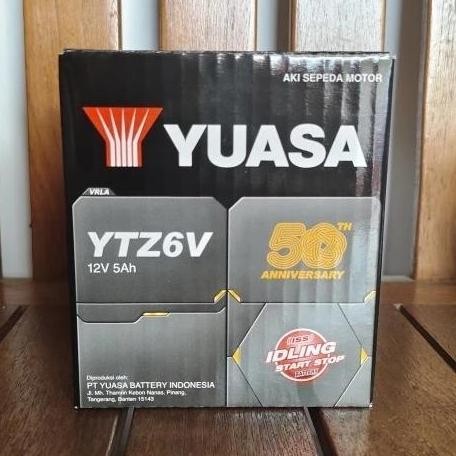 Aki Motor Kawasaki Klx 150 Ytz6V Yuasa Aki Kering