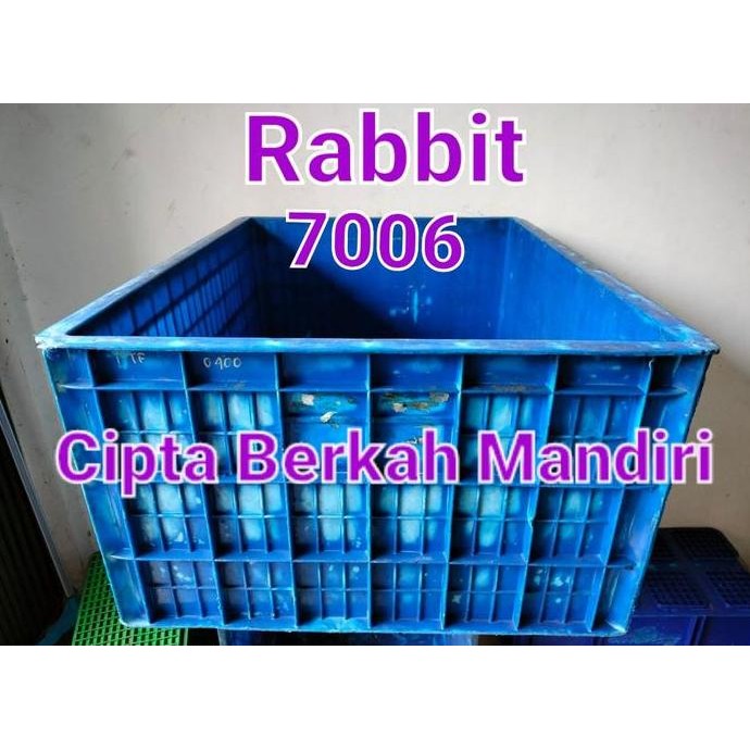 TERBARU - Box Rapat Kontener Plastik/Box Sparepart/Bak Roda Box Rabbit 7006