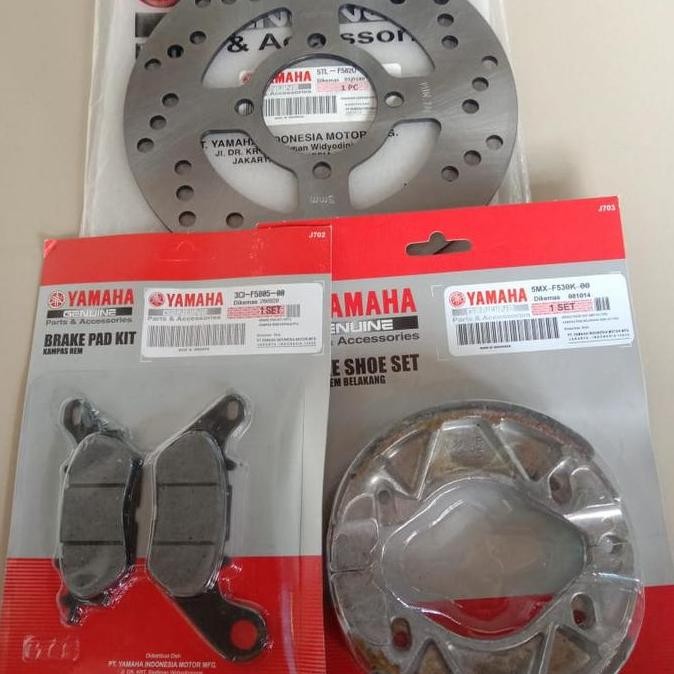 Piringan Depan+Kampas Rem Mio Sporty/Smile/Soul Karbu/Xeon Karbu/Rc