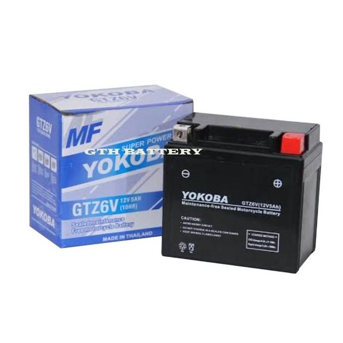 Aki Motor Satria Fu, Vario 125/ 150, Cb150R, Klx, Lexi, Yokoba Gtz6V