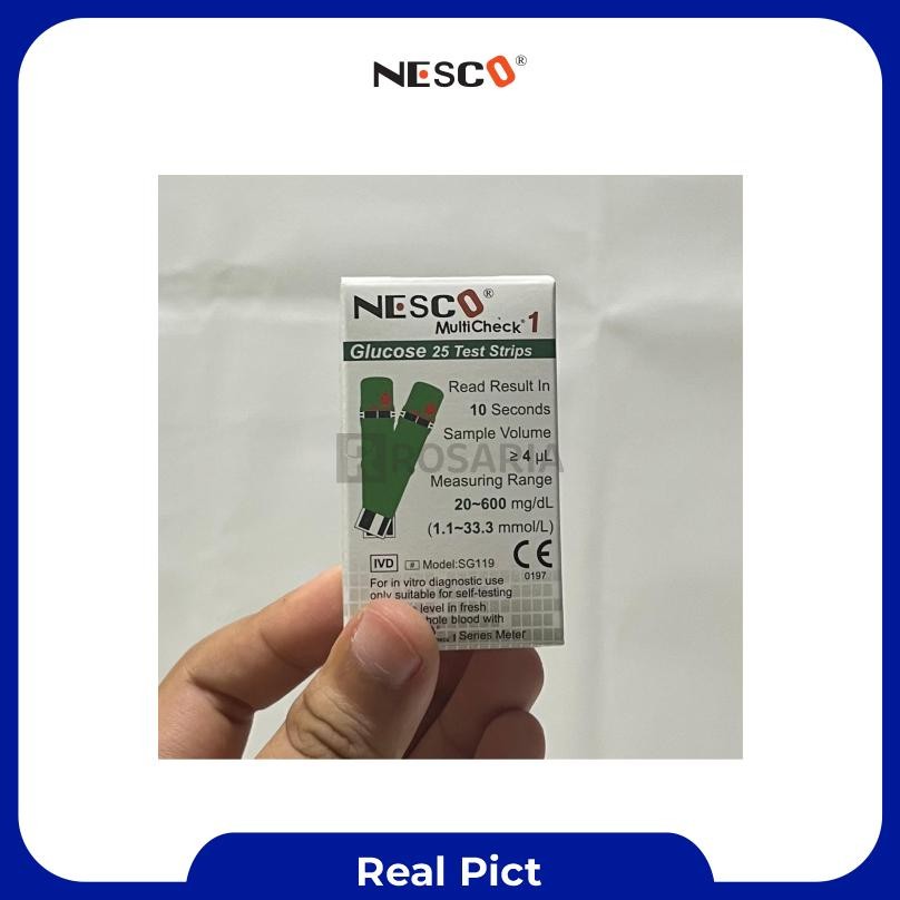 Strip Gula Darah Nesco Stik Gcu Glucose Tes Gula Darah Trend