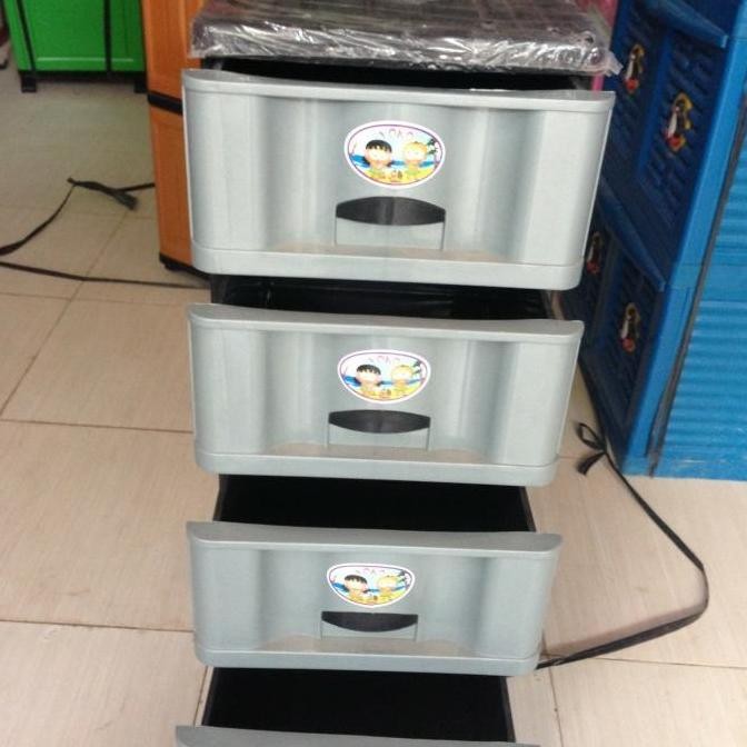 TERBARU - LACI / LEMARI PAKAIAN SUSUN 4 YOKO PLASTIK / TEMPAT BAJU / SERBAGUNA