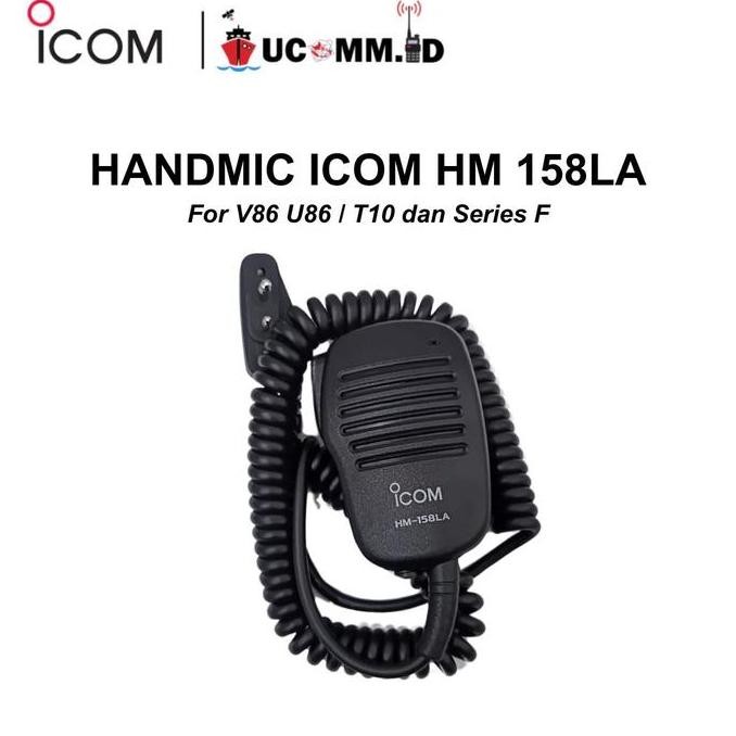 BEBAS ONGKIR - Extramic Icom HM158 HM 158 LA For Icom V80 V86 U86 T10 Handmic HM 158-LA Original