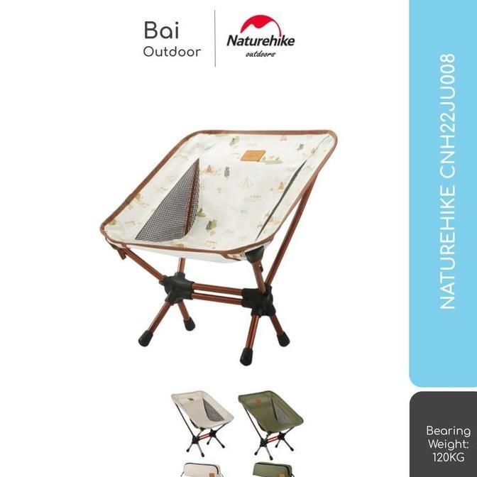 TERMURAH - KURSI LIPAT PORTABLE CAMPING OUTDOOR NATUREHIKE CNH22JU008 TIPE 38