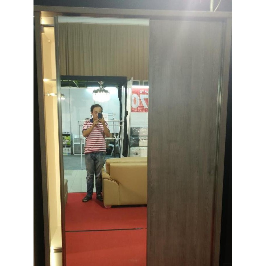 Lemari 2 Pintu Full Mirror HPL