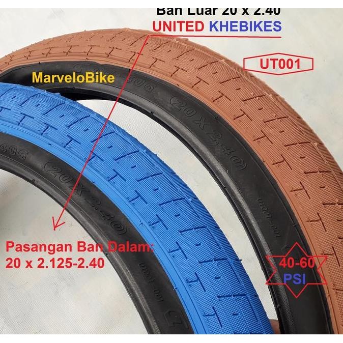 Ban Luar Sepeda 20 X 2.40 20X240 United Khebikes