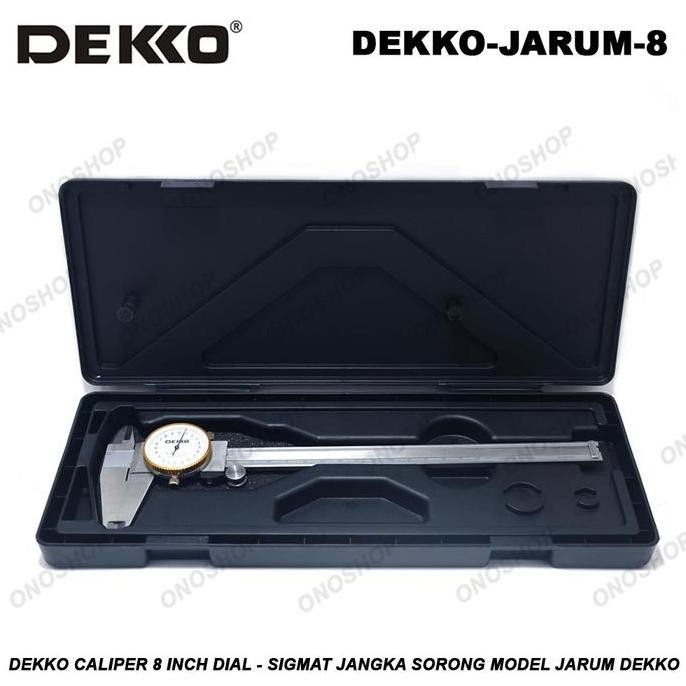 Dekko Caliper 8 Inch Dial - Sigmat Jangka Sorong Model Jarum Dekko