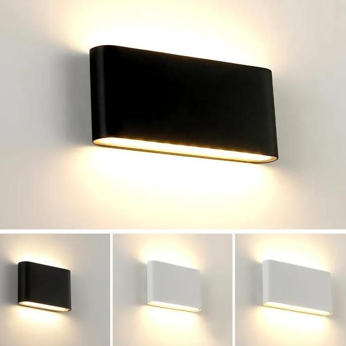 Lampu Dinding Hias Led Outdoor Minimalis Waterproof Untuk Teras Rumah (Aluminium Wall Lamp)