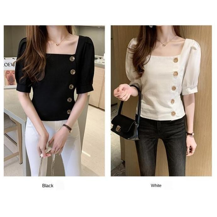 Baju Wanita Atasan Blouse SERLINE Style Korea Casual