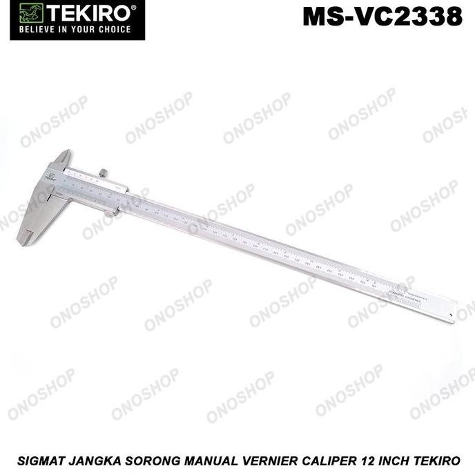 Sigmat Jangka Sorong Manual Vernier Caliper 12 Inch Tekiro