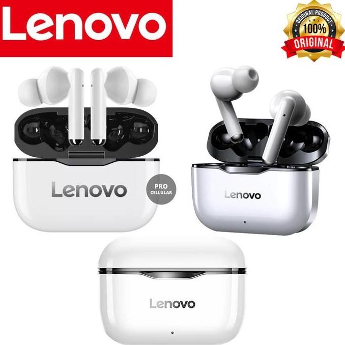 Earphone Headset Lenovo Livepods Lp1 Tws Handsfree Bluetooth Original