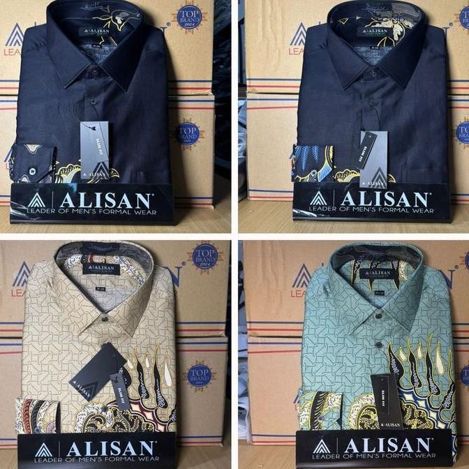 Kemeja Alisan Batik Lengan Panjang Slimfit Semua Varian Formal Katun