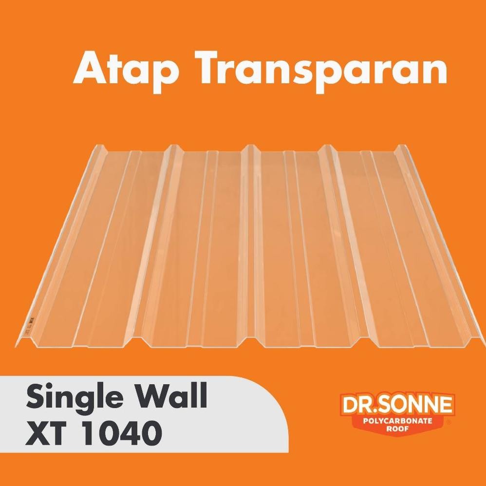 Atap Transparan Dr. Sonne XT1040 / Spandek Transparan / Polycarbonate