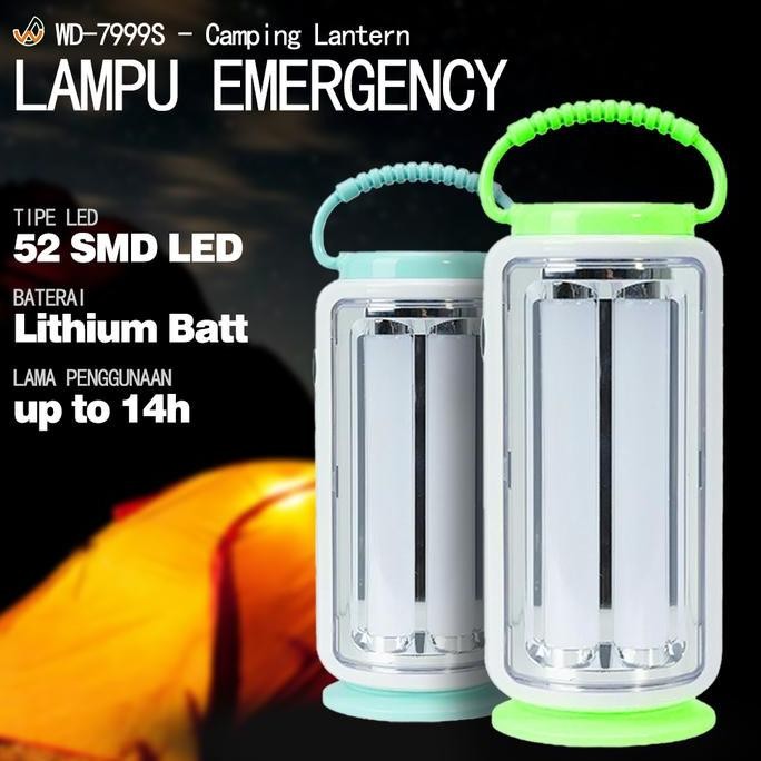 Lampu Emergency Tahan 24 Jam 1000W LED Emergency Lamp Gantung Camping LCM