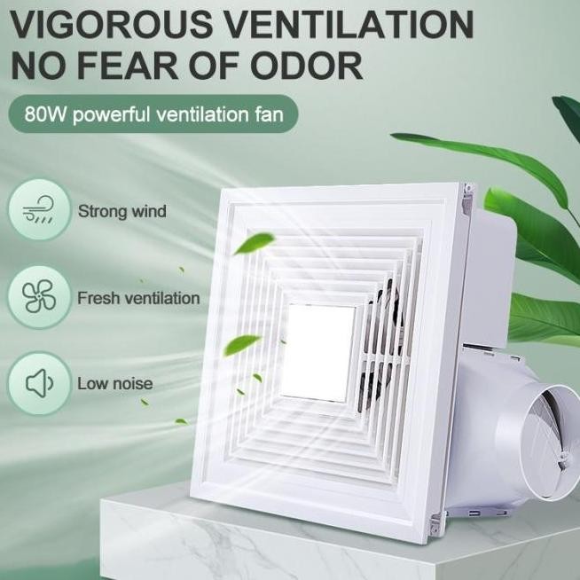 Exhaust Fan Plafon / Heksos / Kipas Angin Hisap Dapur Kamar Mandi Kama RESTOCK