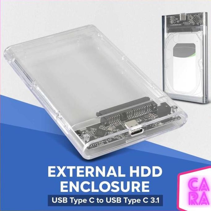 DA59 }} External HDD Enclosure Case 2.5 Inch USB Type C to USB Type C 3.1 GEN-2