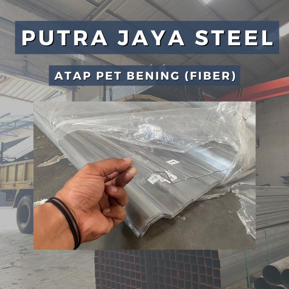 ATAP FIBER TRANSPARAN 1,2 MM  | SPANDEK GELOMBANG TRANSPARAN