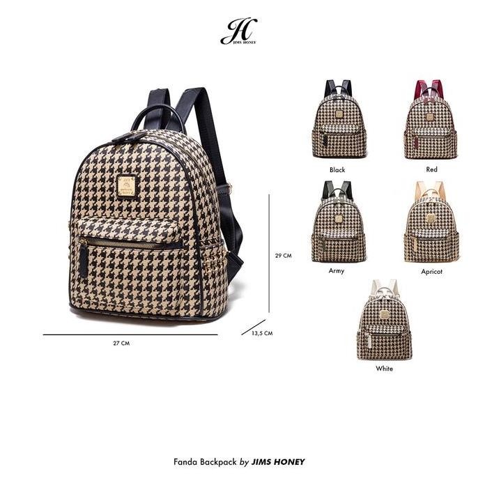 Promo Jims Honey - Fanda Bag - Tas Ransel Wanita Backpack Kulit COD