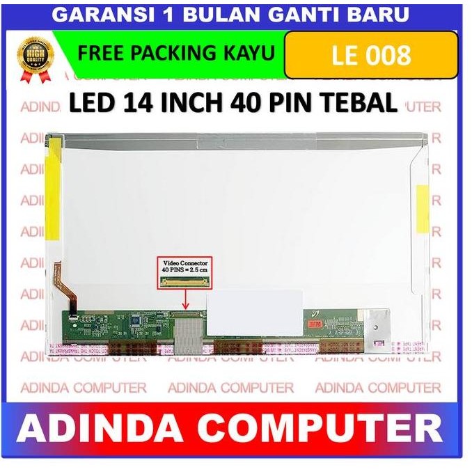 DS30 >> LCD LED Asus N43 N43S N43SL N43SJ N43JM N43SN N43JQ